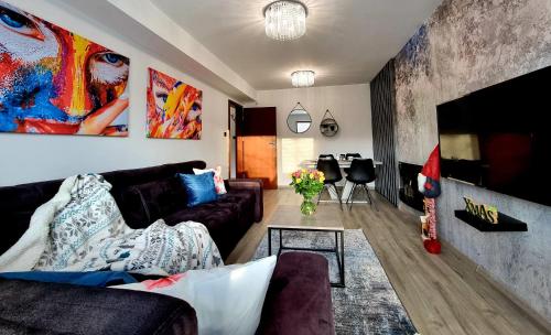 Μια τηλεόραση ή/και κέντρο ψυχαγωγίας στο Apartament Jelonek w Karkonoszach