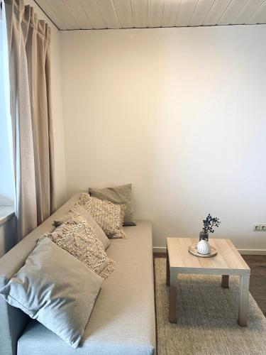 Zona de estar de Ferienwohnung „Bergzeit“