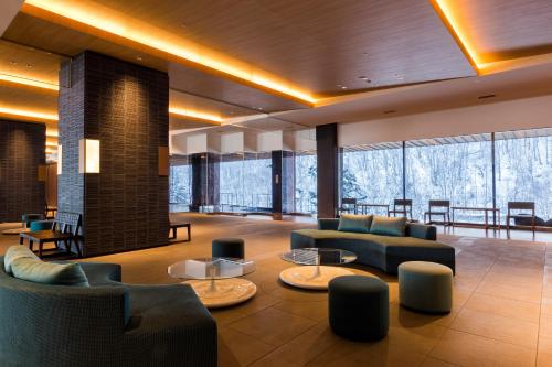 Χώρος καθιστικού στο Midorinokaze Resort Kitayuzawa