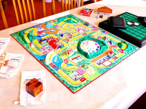 a board game on top of a table at Pension Buddy in Kitashiobara
