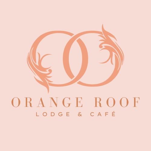 a logo for orange root lodge and cafe at Orange Roof Lodge in Abuja