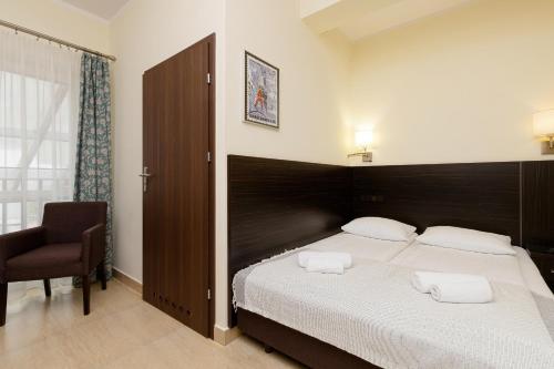 Cama o camas de una habitación en Poniwiec Mała Czantoria