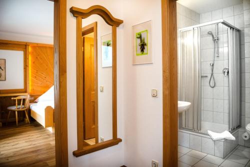 Koupelna v ubytování Pension Krüner Stub´n