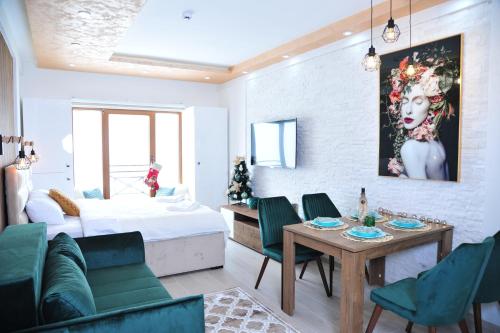 Giường trong phòng chung tại Milmari N 20 Resort