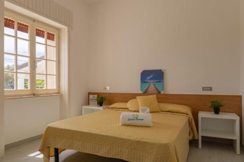 Cama o camas de una habitación en VILLA ISCHIA