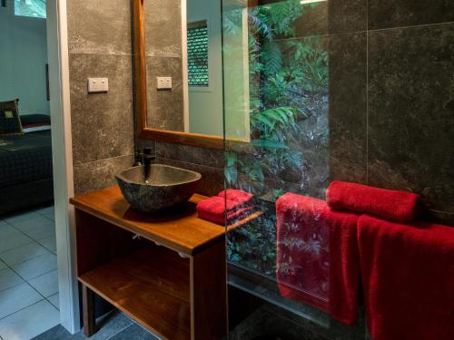 A bathroom at Daintree Secrets Rainforest Sanctuary