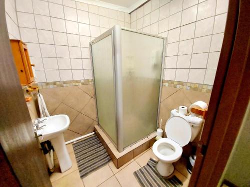 Koupelna v ubytování Sundown Lodge