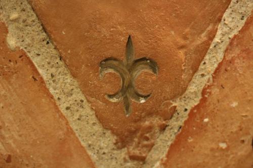 a close up of a number on a piece of bread at Hotel La Posada de Lalola in Buera