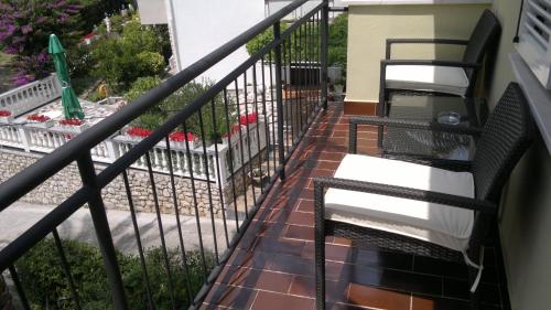 Balkón nebo terasa v ubytování House Rozi
