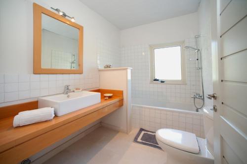 Koupelna v ubytování Villa Rodia