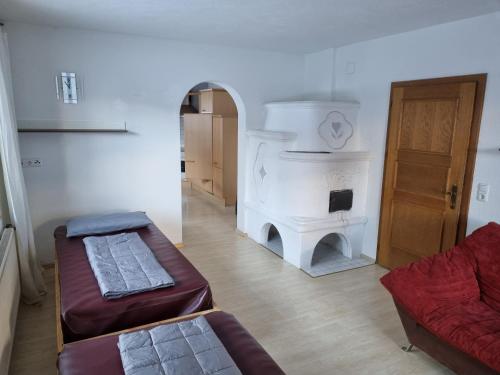 Posteľ alebo postele v izbe v ubytovaní Alina's DIY-Haus St.Jakob