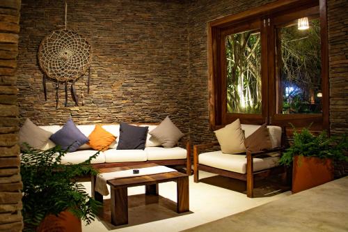 Un lugar para sentarse en Hotel Noga