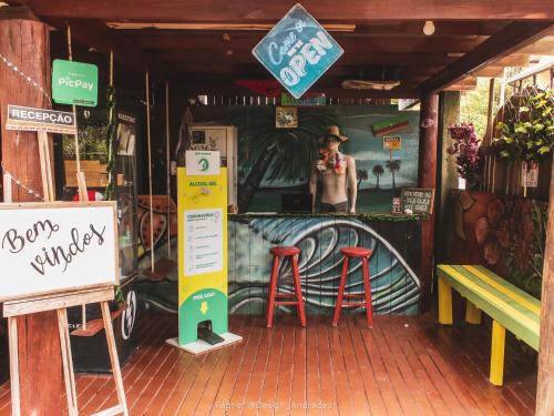 Εστιατόριο ή άλλο μέρος για φαγητό στο Guarda Encantada Surf Hostel