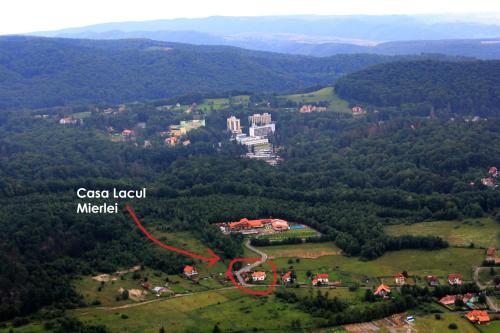 an aerial view of the coco local market at Casa Lacul Mierlei in Sovata