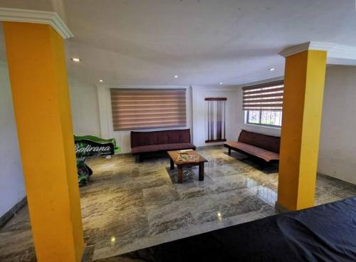 Χώρος καθιστικού στο Finca Villa Sol