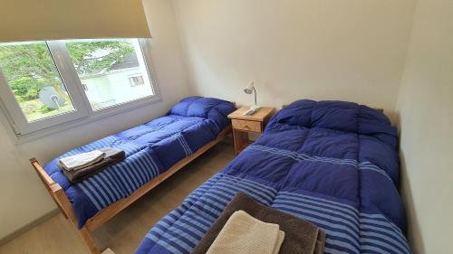 Giường trong phòng chung tại Bahia's flat