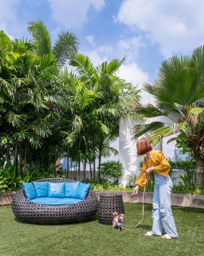 Grand Mercure Bangkok Asoke Residenceにある庭