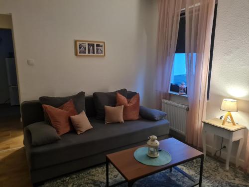 Posezení v ubytování privates, gemütliches Appartement
