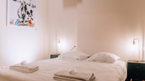 Cama o camas de una habitación en Appartementen by WP Hotels