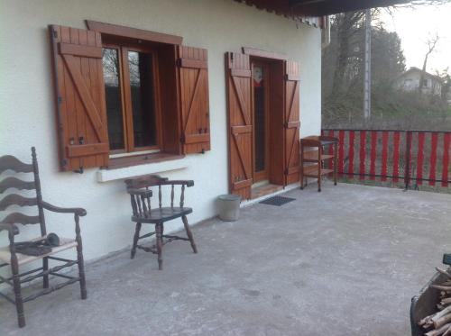 Balkoni atau teres di Gite du creux de la goutte