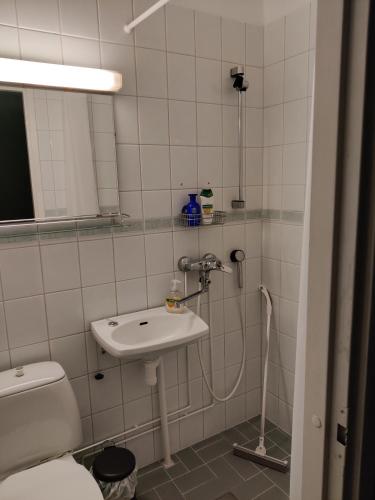 Koupelna v ubytování Hotelli Merikotka
