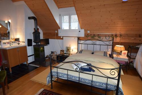 
Ein Bett oder Betten in einem Zimmer der Unterkunft Bed & Breakfast Im Chellhof
