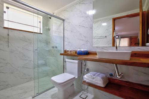 Koupelna v ubytování Filimahalo Hotel