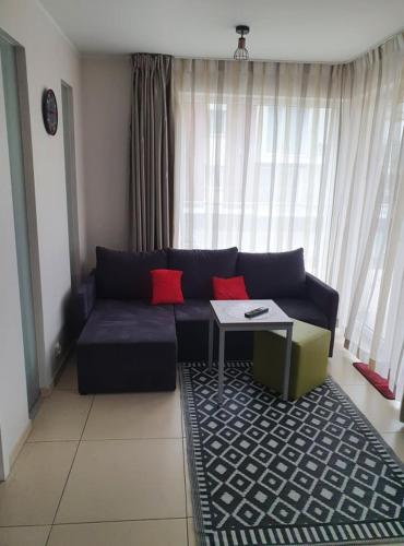 Χώρος καθιστικού στο Baltic Cliff Apartamenty