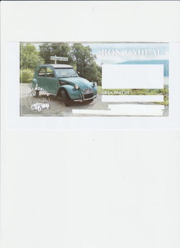 a picture of a car parked in a parking lot at Le Jura en toutes saisons Piscine, SPA, location VTT, balades 2cv, climatisation in Bonlieu