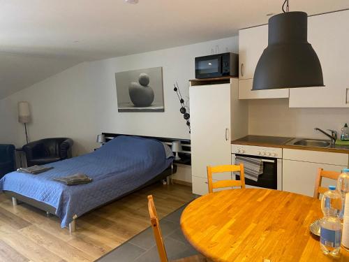 Postel nebo postele na pokoji v ubytování Gemütliche Ferienwohnung EVIELINE in Todtmoos