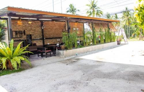 Bygningen som pensionatet ligger i