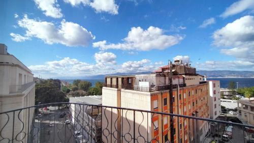 a view from the balcony of a building at Hotel Palace Masoanri's in Reggio Calabria