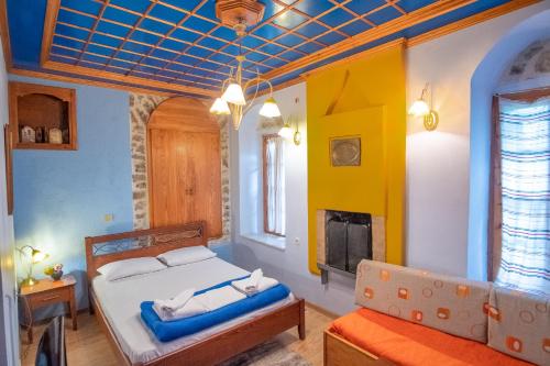 En eller flere senge i et værelse på Casa Lanoi