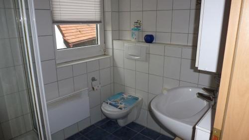 Ένα μπάνιο στο Ferienwohnung Irene