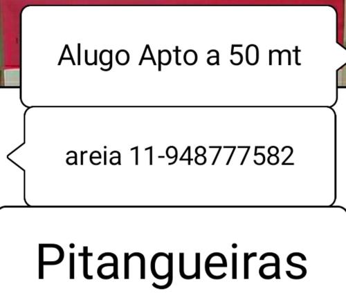 ein Screenshot von zwei Texten mit den Worten alugo appo a mic in der Unterkunft Apto a 25 metros areia PITANGUEIRAS Vista mar 4 quartos 3 banheiros 1 vaga carro Serviço de praia in Guarujá