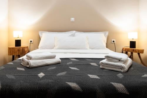 A bed or beds in a room at River country
