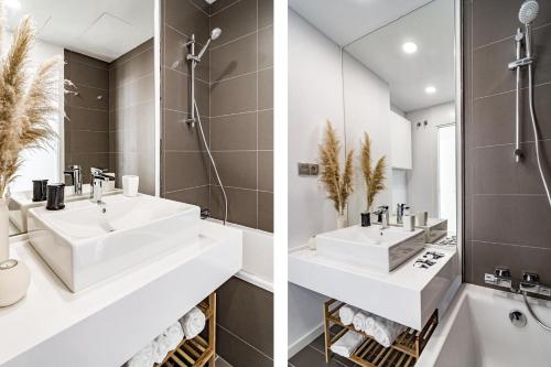 Salle de bains dans l'établissement LM12A- Brand new apartment in a quiet location