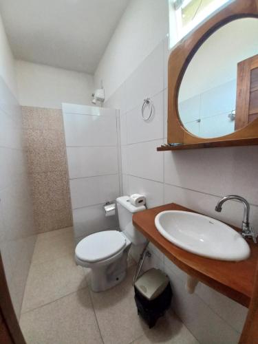 Bilik mandi di Pousada Cantinho de Taipu