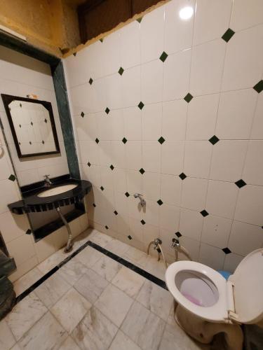 Koupelna v ubytování Hotel Deep Mahal