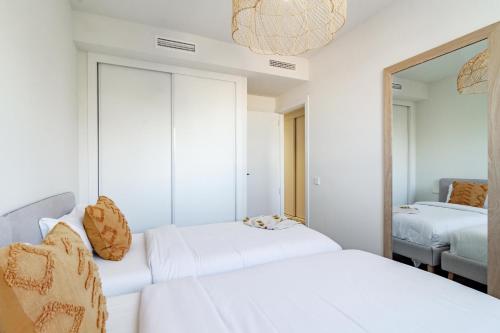 Posteľ alebo postele v izbe v ubytovaní INF12A- Apartment close to beach and old town