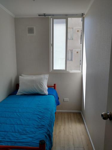 Кровать или кровати в номере Departamento Maipu 501