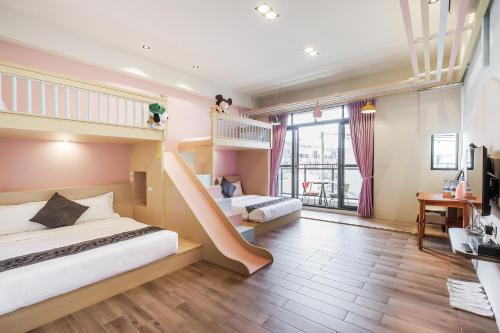 Postel nebo postele na pokoji v ubytování Toutsu Asami Guest House