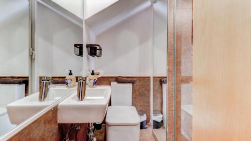 Koupelna v ubytování Casa Rosada