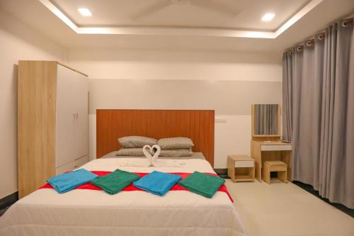 Postel nebo postele na pokoji v ubytování Aqua Blu Thoddoo