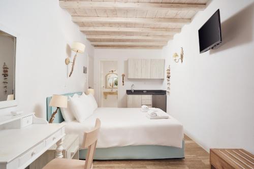 Letto o letti in una camera di Villa Petrolefko By Ethos Hospitality