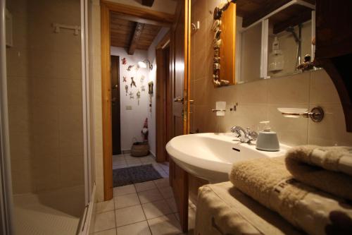 Een badkamer bij La Casetta in Montagna Roisod - Affitti Brevi Italia