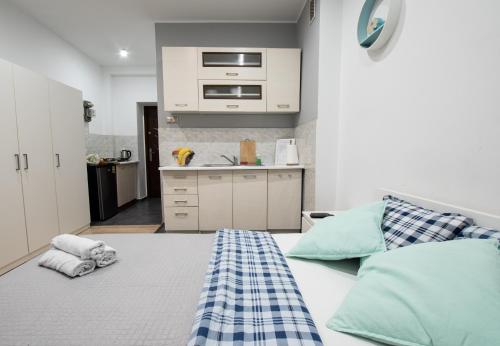 Η κουζίνα ή μικρή κουζίνα στο Apartament Estakada