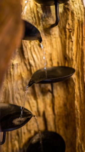 a stream of water coming out of a water fountain at ȘURA LU' PĂTRU in Vulcan