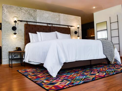 Cama o camas de una habitación en Hotel V1501