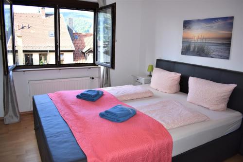 Een bed of bedden in een kamer bij Altstadtblick